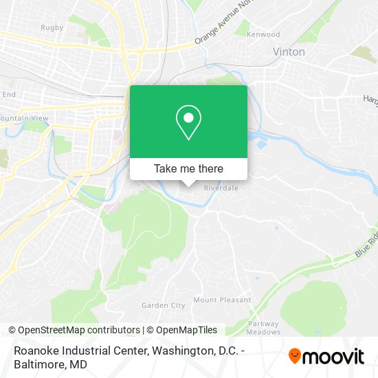 Roanoke Industrial Center map