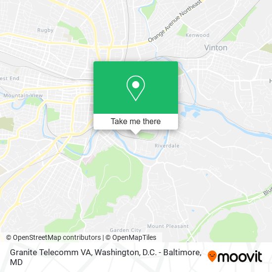 Mapa de Granite Telecomm VA