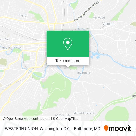 WESTERN UNION map