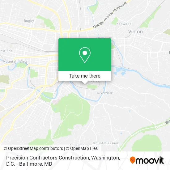 Precision Contractors Construction map