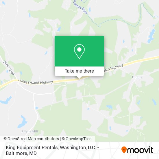 King Equipment Rentals map
