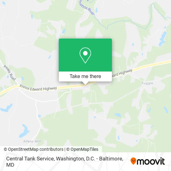 Central Tank Service map