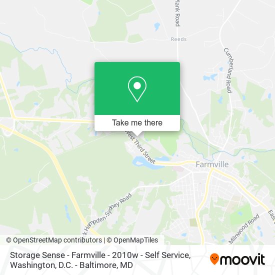 Storage Sense - Farmville - 2010w - Self Service map