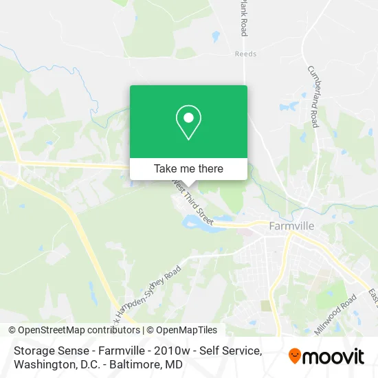 Storage Sense - Farmville - 2010w - Self Service map