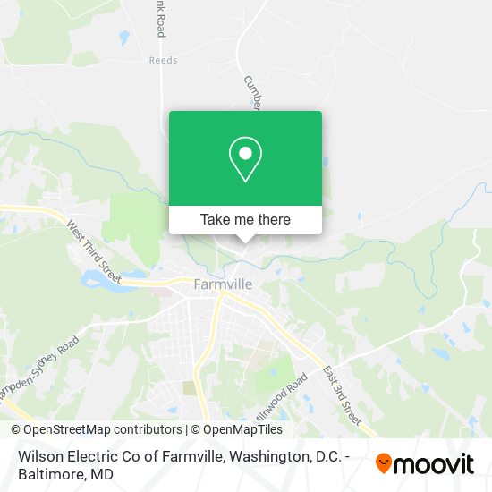 Mapa de Wilson Electric Co of Farmville