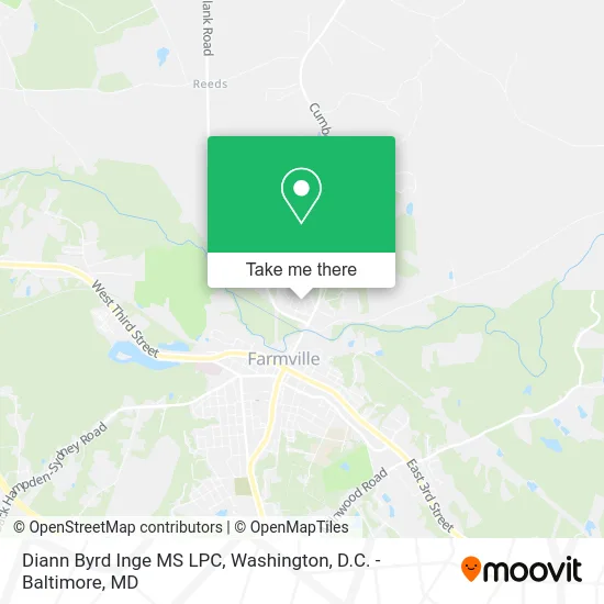 Diann Byrd Inge MS LPC map