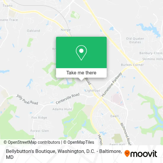 Bellybutton's Boutique map