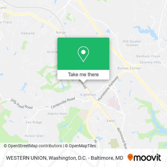 Mapa de WESTERN UNION