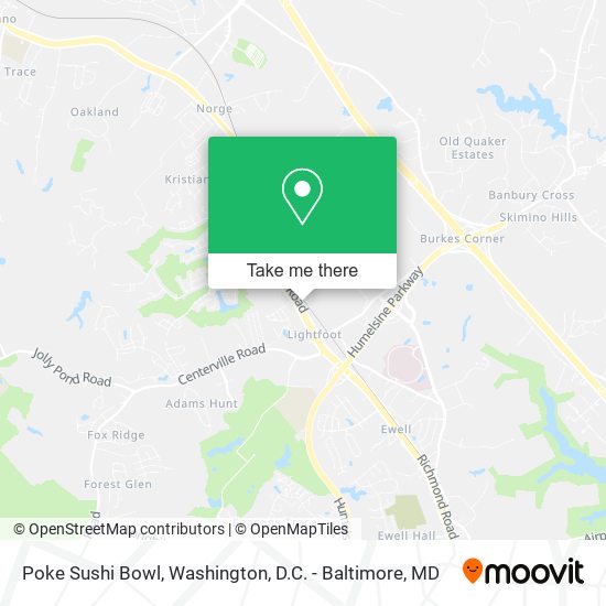 Poke Sushi Bowl map