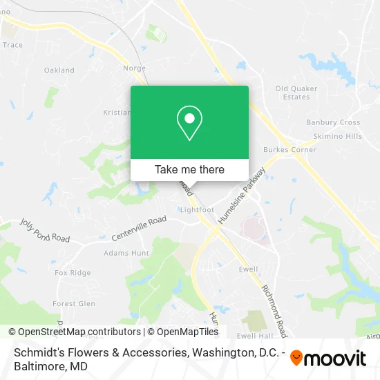 Schmidt's Flowers & Accessories map