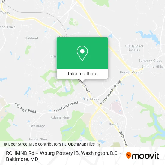 RCHMND Rd + Wburg Pottery IB map