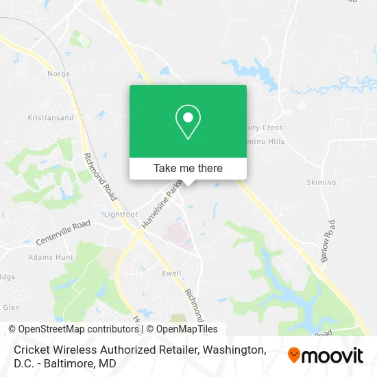 Cricket Wireless Authorized Retailer map