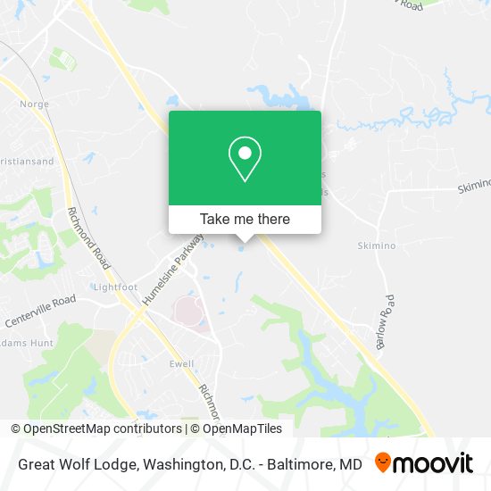 Mapa de Great Wolf Lodge