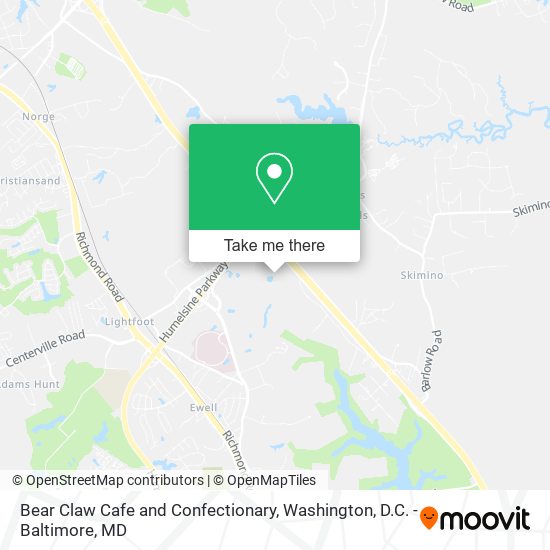 Mapa de Bear Claw Cafe and Confectionary