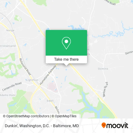 Dunkin' map