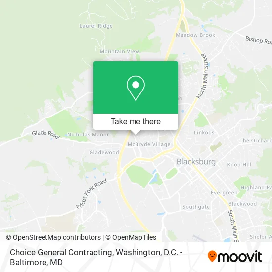 Choice General Contracting map