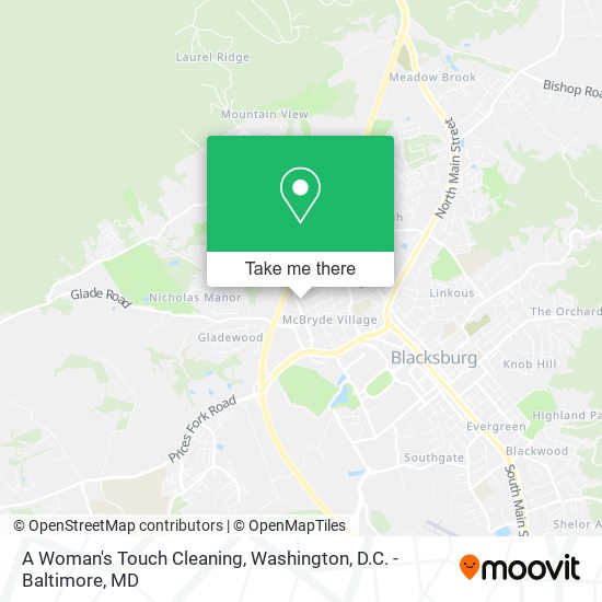 Mapa de A Woman's Touch Cleaning