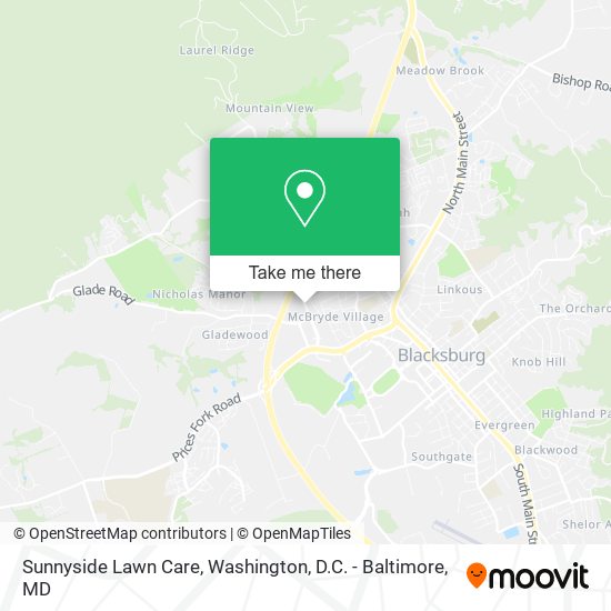 Sunnyside Lawn Care map