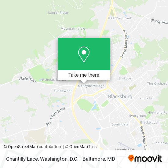Mapa de Chantilly Lace