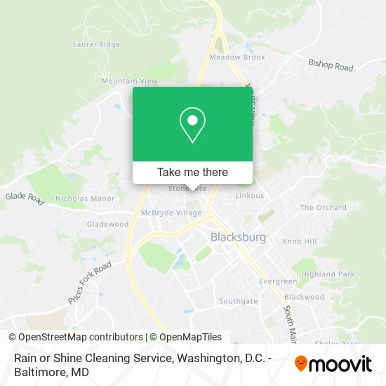 Mapa de Rain or Shine Cleaning Service