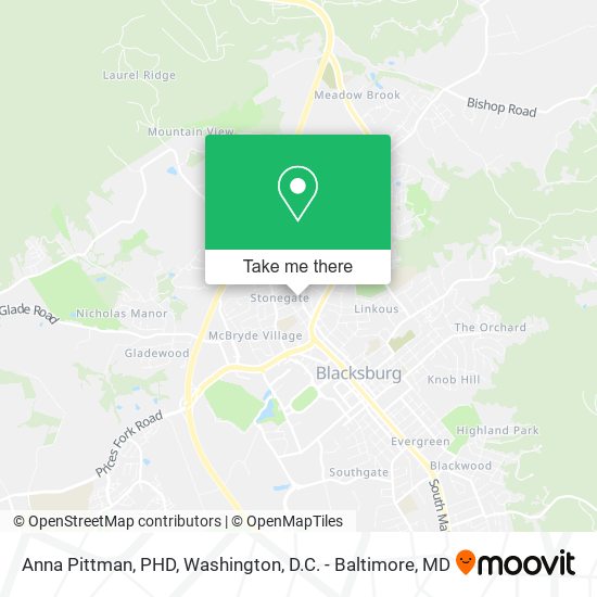 Mapa de Anna Pittman, PHD