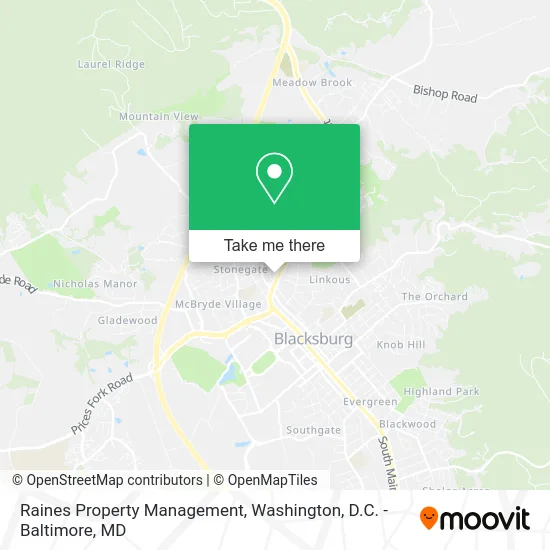 Raines Property Management map