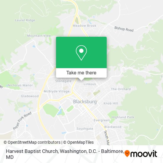 Mapa de Harvest Baptist Church
