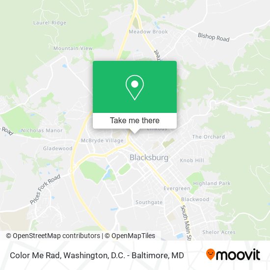 Color Me Rad map