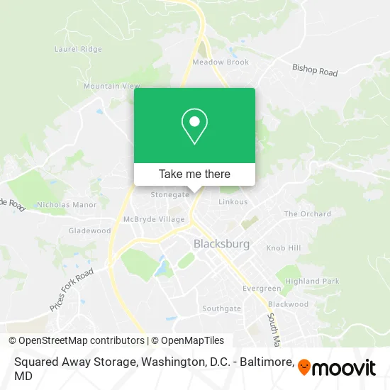 Squared Away Storage map