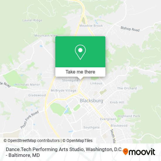 Dance.Tech Performing Arts Studio map