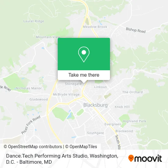 Dance.Tech Performing Arts Studio map