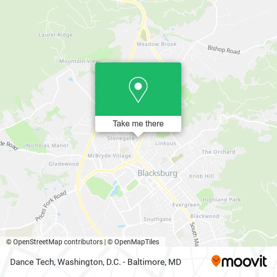Mapa de Dance Tech