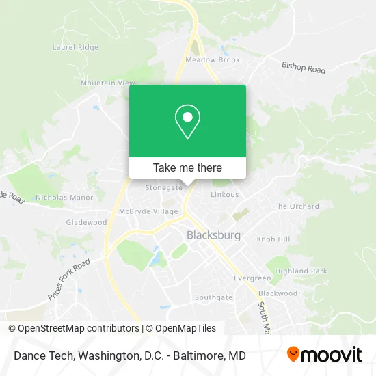 Dance Tech map