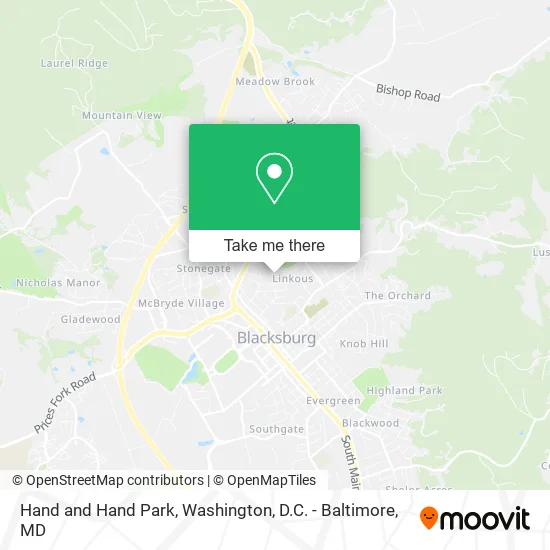 Hand and Hand Park map