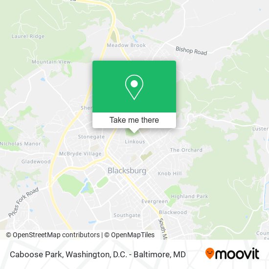 Caboose Park map