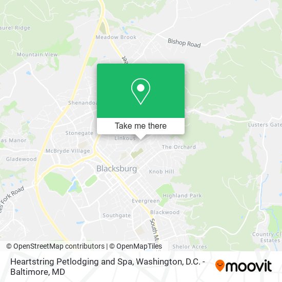 Heartstring Petlodging and Spa map
