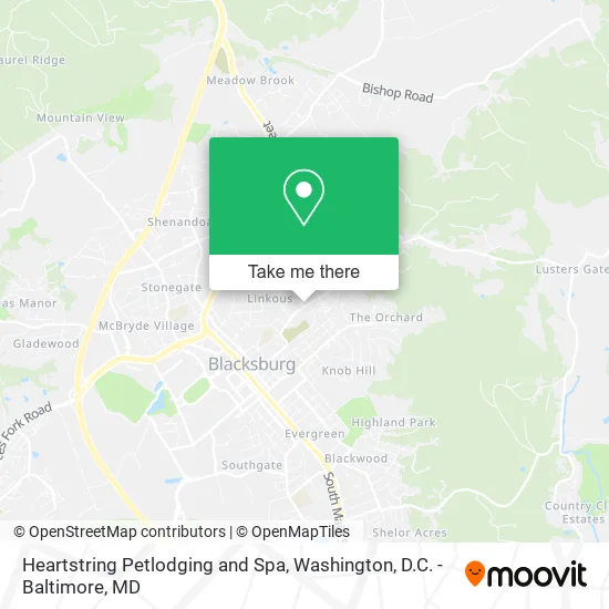Heartstring Petlodging and Spa map