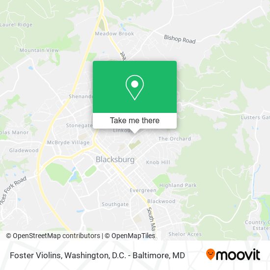 Foster Violins map