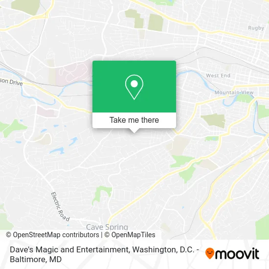 Dave's Magic and Entertainment map