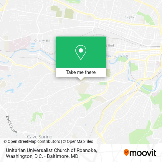 Mapa de Unitarian Universalist Church of Roanoke