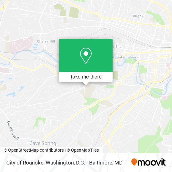 City of Roanoke map