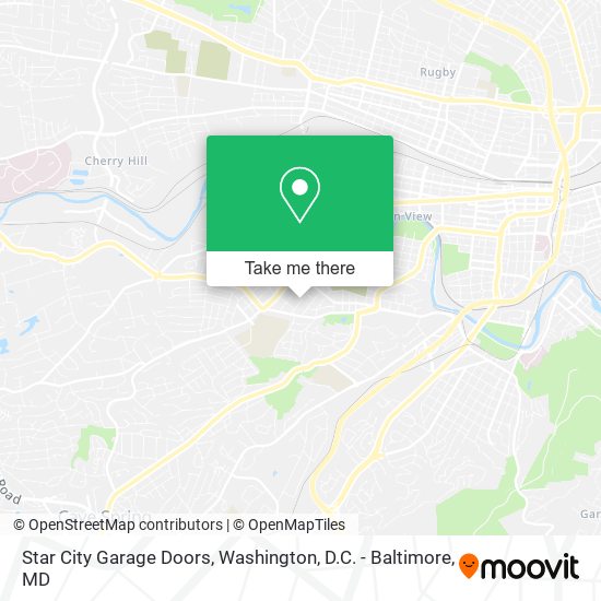 Mapa de Star City Garage Doors