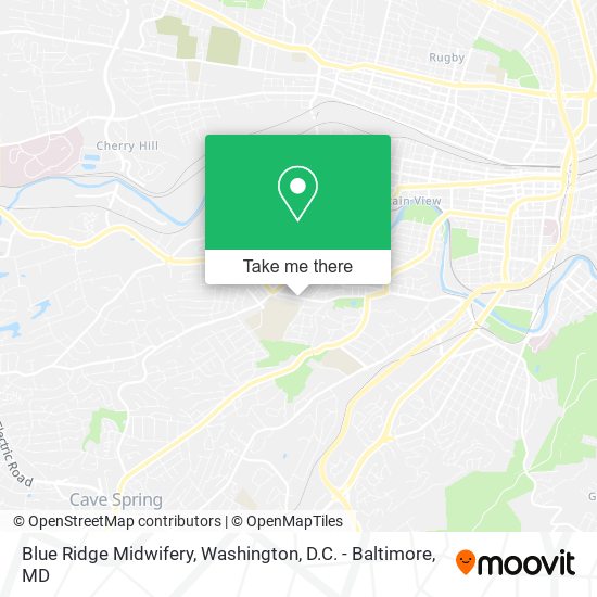 Blue Ridge Midwifery map