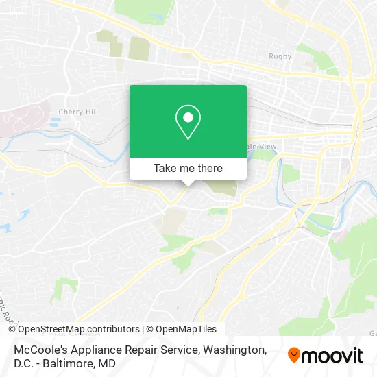 Mapa de McCoole's Appliance Repair Service