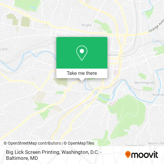 Big Lick Screen Printing map