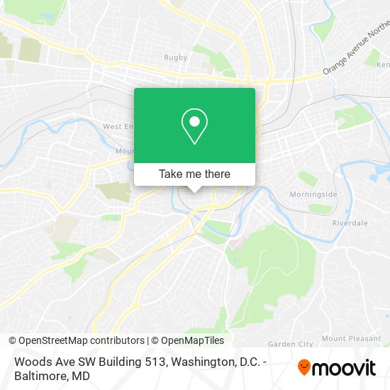 Woods Ave SW Building 513 map