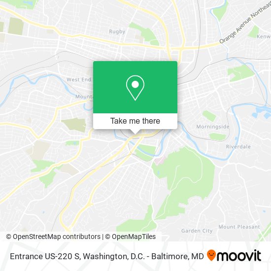 Mapa de Entrance US-220 S