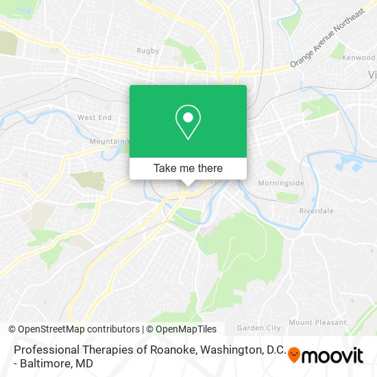Mapa de Professional Therapies of Roanoke
