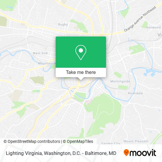 Lighting Virginia map