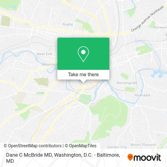 Dane C McBride MD map